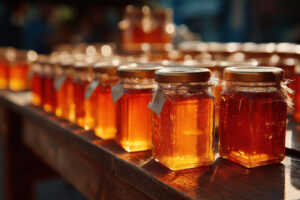 honey in jars